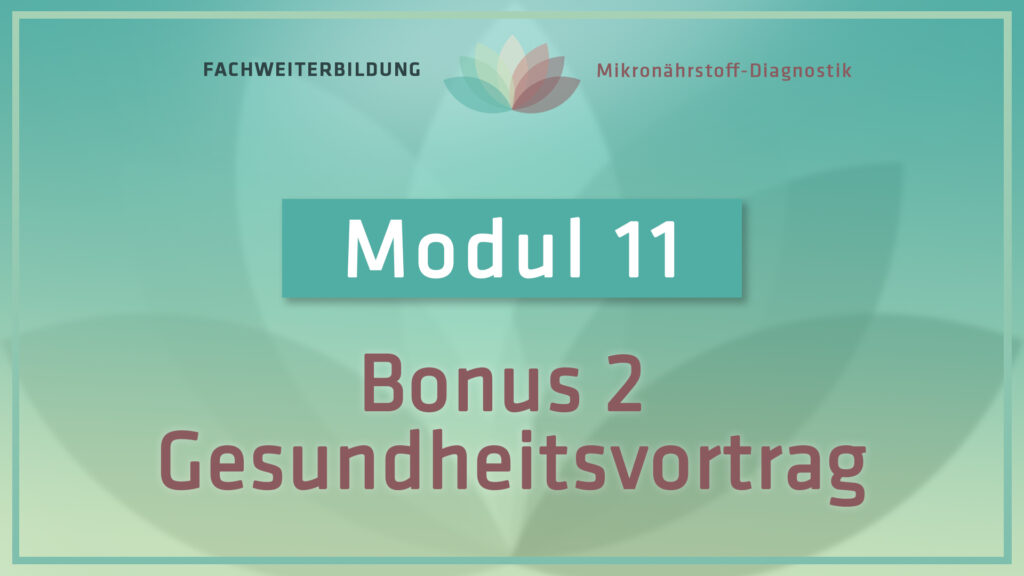 Bonus 2 Gesundheitsvortrag