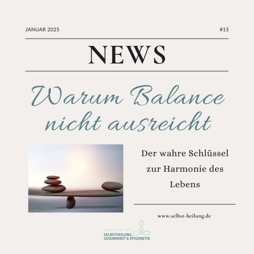 Warum Balance nicht ausreicht