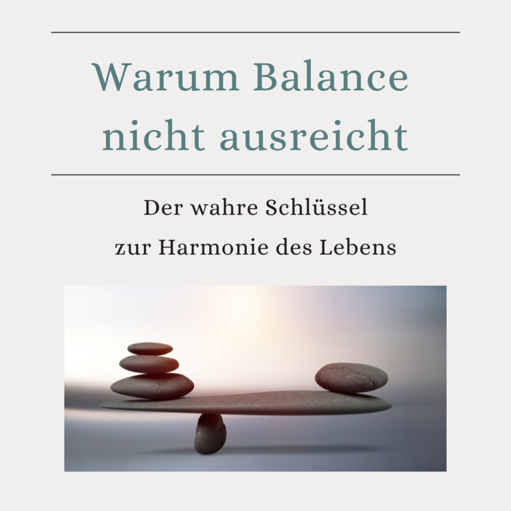 Warum Balance nicht ausreicht